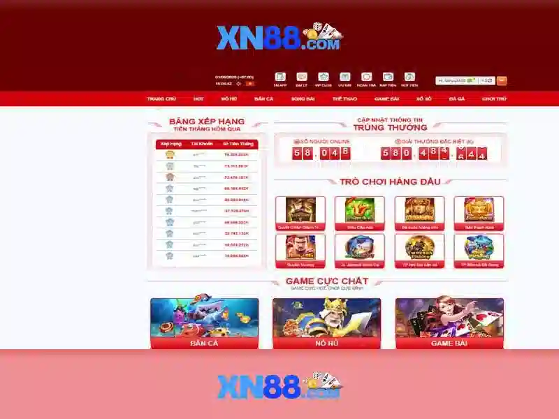 Ưu đãi thưởng slot từ XN88: Trải Nghiệm Vui Nhộn, Thưởng Tỷ Lệ Cao